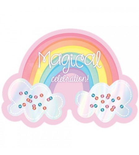 CONVITES ARCO-ÍRIS MÁGICO 